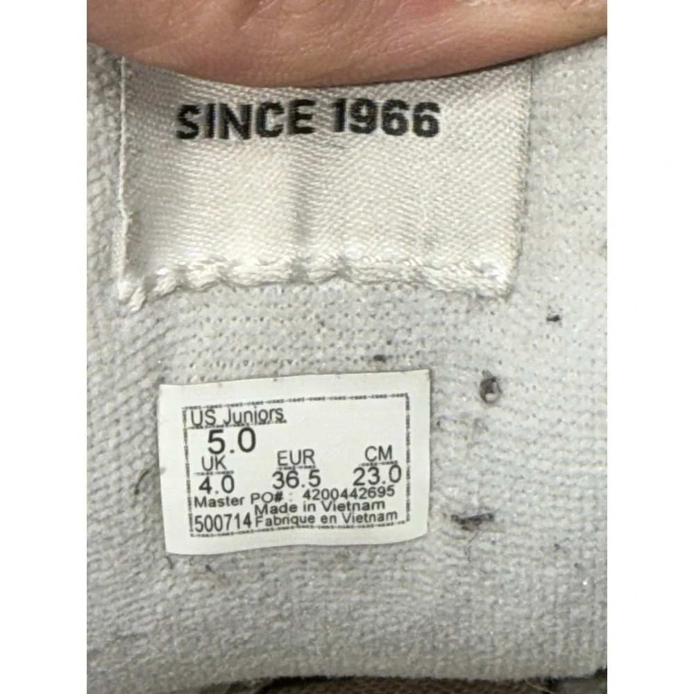 Vans Knu School Women Size 6.5 Black White Casual Skate Shoe Chunky Logo Sneaker - Picture 9 of 9